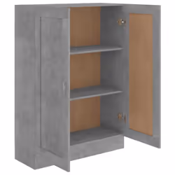 vidaXL Book Cabinet Concrete Grey Engineered Wood Bookshelf Rack Sideboard - Additional view 5