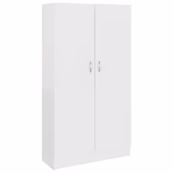 vidaXL Book Cabinet White Engineered Wood Storage Rack Sideboard Highboard