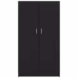 vidaXL Book Cabinet Black Engineered Wood Storage Rack Sideboard Highboard - Additional view 6