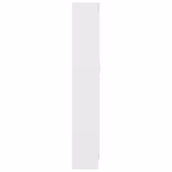 vidaXL Book Cabinet White Engineered Wood Bookshelf Storage Rack Sideboard - Additional view 7