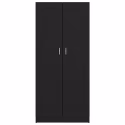 vidaXL Book Cabinet Black Engineered Wood Bookshelf Storage Rack Sideboard - Additional view 6