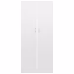 vidaXL Book Cabinet High Gloss White Engineered Wood Bookshelf Storage Rack - Additional view 6