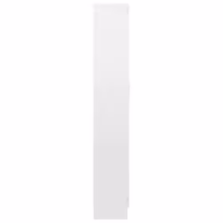 vidaXL Book Cabinet High Gloss White Engineered Wood Bookshelf Storage Rack - Additional view 7