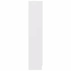 vidaXL Vitrine Cabinet White Engineered Wood Bookcase Storage Unit Furniture - Additional view 7