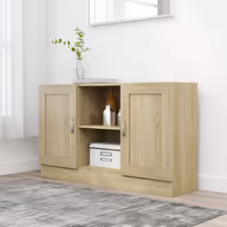 vidaXL Sideboard Sonoma Oak Engineered Wood Storage Cupboard Buffet Cabinet