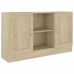 vidaXL Sideboard Sonoma Oak Engineered Wood Storage Cupboard Buffet Cabinet