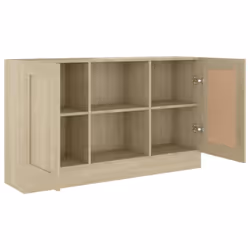 vidaXL Sideboard Sonoma Oak Engineered Wood Storage Cupboard Buffet Cabinet - Additional view 5
