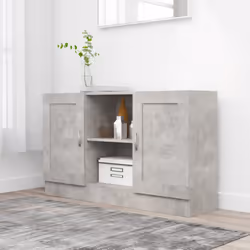 vidaXL Sideboard Concrete Grey Engineered Wood Storage Cupboard Side Cabinet