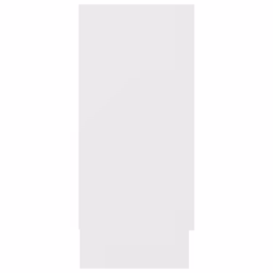vidaXL Vitrine Cabinet White Engineered Wood Sideboard Storage Side Cupboard - Additional view 6