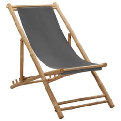 VidaXL 313018 outdoor chair Terrace Padded seat Bamboo, Polyester
