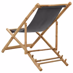 VidaXL 313018 outdoor chair Terrace Padded seat Bamboo, Polyester - Additional view 4