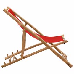 VidaXL 313020 outdoor chair Terrace Padded seat Bamboo, Polyester