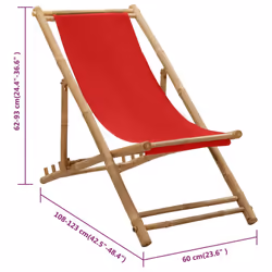 VidaXL 313020 outdoor chair Terrace Padded seat Bamboo, Polyester - Additional view 8