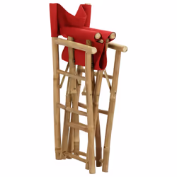 VidaXL 313031 outdoor chair Terrace Bamboo, Polyester - Additional view 6