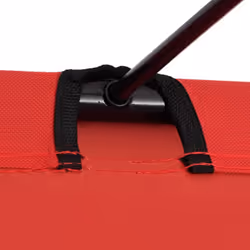 vidaXL Camping Bed 180x60x19 cm Oxford Fabric and Steel Red Hiking Lounger