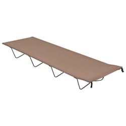 vidaXL Camping Bed 180x60x19 cm Oxford Fabric and Steel Taupe Hiking Lounger
