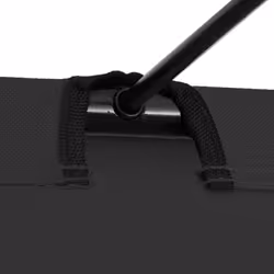 vidaXL 2 pcs Camping Beds 180x60x19 cm Oxford Fabric and Steel Black Lounger - Additional view 4
