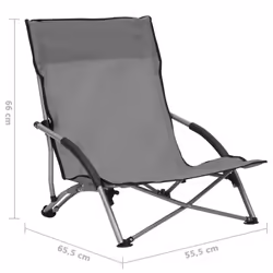 VidaXL 312491 outdoor chair Terrace Oxford, Steel Grey - Additional view 8