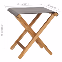 VidaXL 310670 outdoor chair Terrace Polyester, Teak - Additional view 7