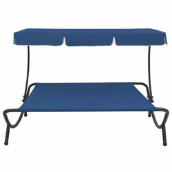 VidaXL 313527 outdoor chair Terrace Padded seat Oxford, Steel Blue