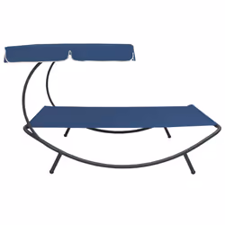 VidaXL 313527 outdoor chair Terrace Padded seat Oxford, Steel Blue