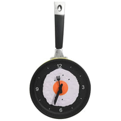 vidaXL Wall Clock with Fried Egg Pan Design 18.8 cm Analog Clock Living Room