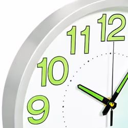 vidaXL Luminous Wall Clock White Office Decor Hanging Analog Number Clock - Additional view 4