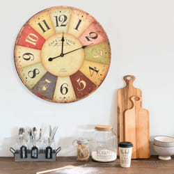 vidaXL Vintage Wall Clock Colourful Home Office Decor Hanging Analog Clock