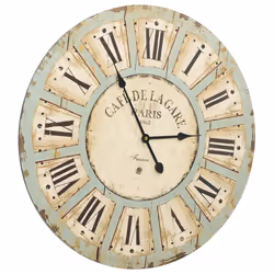 vidaXL Wall Clock Multicolour MDF Home Office Decoration Hanging Analog Clock