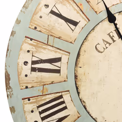 vidaXL Wall Clock Multicolour MDF Home Office Decoration Hanging Analog Clock