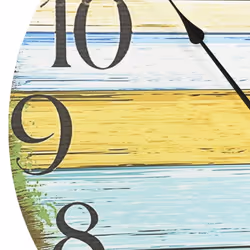 vidaXL Wall Clock Multicolour MDF Home Office Decoration Hanging Analog Clock
