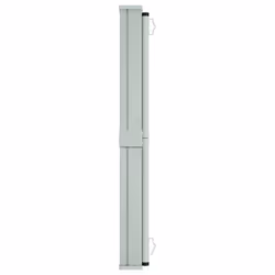 vidaXL Patio Retractable Side Awning 140x600cm Cream Garden Privacy Sunshade