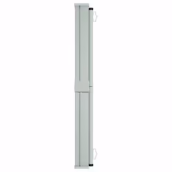vidaXL Patio Retractable Side Awning 140x600cm Grey Garden Privacy Sunshade