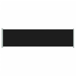 vidaXL Patio Retractable Side Awning 600x160 cm Black Garden Privacy Sunshade