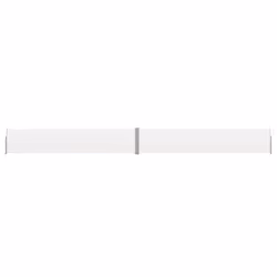 vidaXL Patio Retractable Side Awning 140x1200 cm Cream Garden Privacy Screen