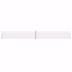 vidaXL Patio Retractable Side Awning 170x1200 cm Cream Garden Privacy Screen