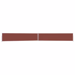vidaXL Patio Retractable Side Awning 170x1200 cm Brown Garden Privacy Screen