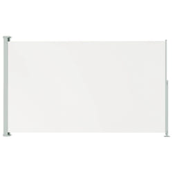 vidaXL Patio Retractable Side Awning 180x300 cm Cream Privacy Screen Sunshade