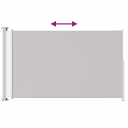 vidaXL Patio Retractable Side Awning 180x300 cm Cream Privacy Screen Sunshade