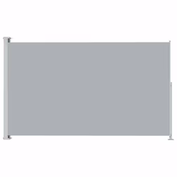 vidaXL Patio Retractable Side Awning 180x300 cm Grey Outdoor Screen Sunshade