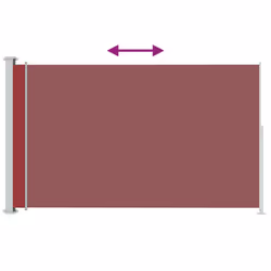 vidaXL Patio Retractable Side Awning 180x300 cm Red Privacy Screen Sunshade