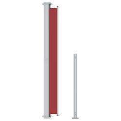vidaXL Patio Retractable Side Awning 180x300 cm Red Privacy Screen Sunshade - Additional view 4