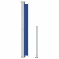 vidaXL Patio Retractable Side Awning 180x500 cm Blue Blind Screen Sunshade - Additional view 4