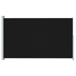 vidaXL Patio Retractable Side Awning 200x300 cm Black Privacy Screen Sunshade