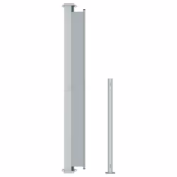 vidaXL Patio Retractable Side Awning 200x300 cm Grey Outdoor Screen Sunshade - Additional view 4