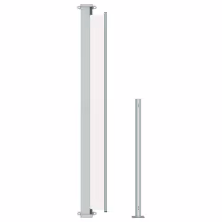 vidaXL Patio Retractable Side Awning 220x500 cm Cream Blind Screen Sunshade - Additional view 4