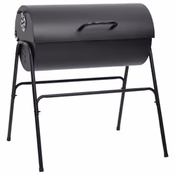 VidaXL 313635 outdoor barbecue/grill Barrel Charcoal (fuel) Black