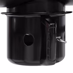 vidaXL Barrel Grill with Wheels and Shelves Black 115x85x95 cm Steel BBQ Grill - Additional view 7