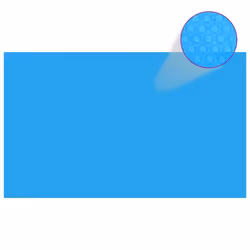 vidaXL Rectangular Pool Cover 1000x600 cm PE Blue Swimming Pool Cloth Sheet
