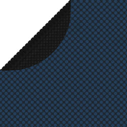 vidaXL Floating PE Solar Pool Flim 381 cm Black and Blue Pond Cover Protector